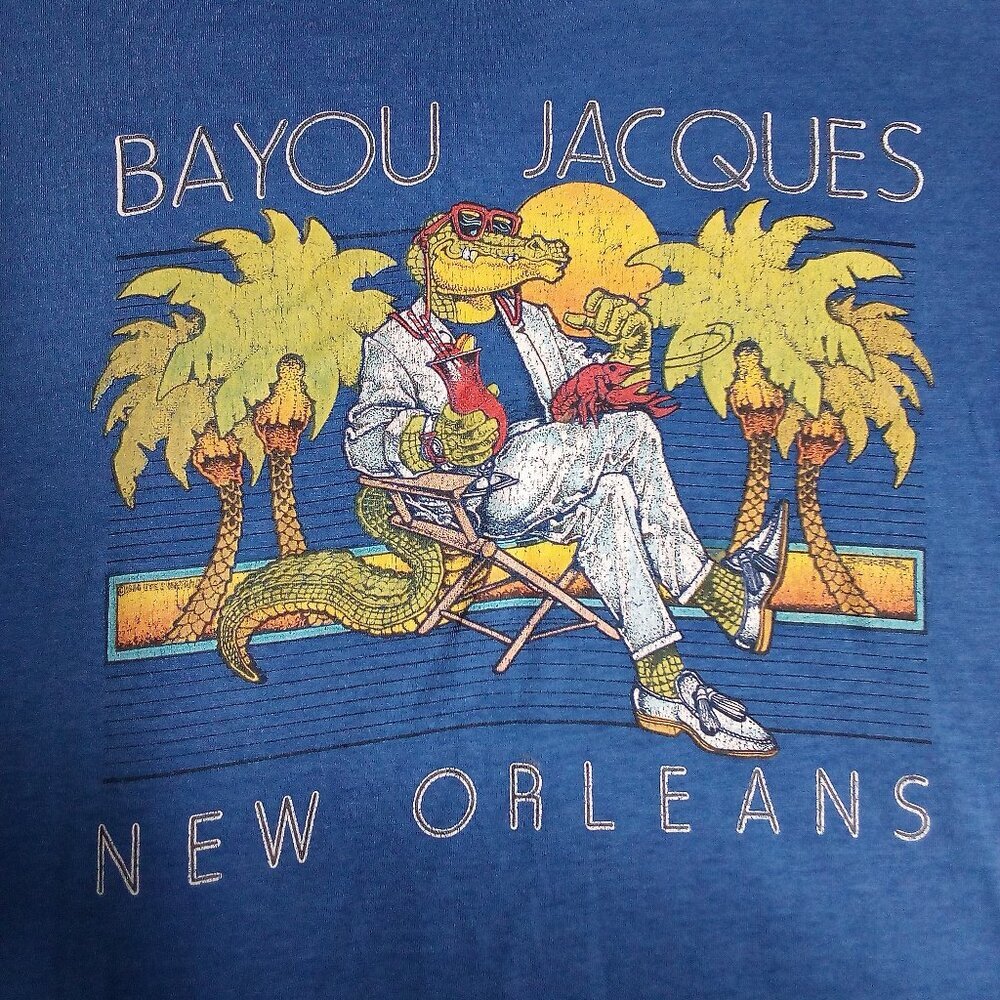 Vintage Bayou Jacques New Orleans Alligator T-Shirt